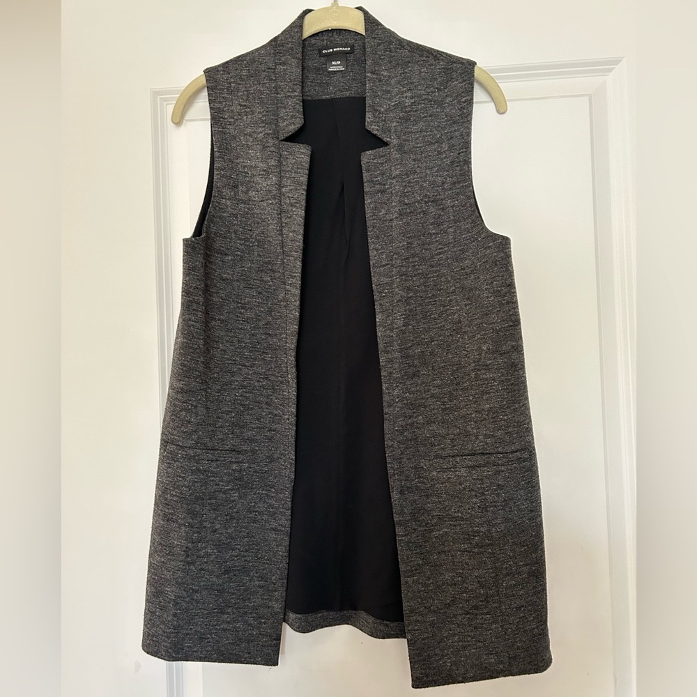 Long line vest, EUC, heather grey, XS